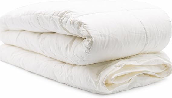 ORGANIC TEXTILES Organic Down Alternative Comforter, Eco-Friendly, Non-Toxic White (King, Light Fill)