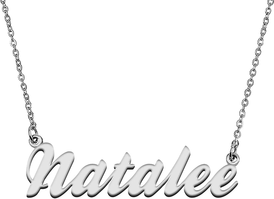 Personalized Name Necklace Silver for Mother Day