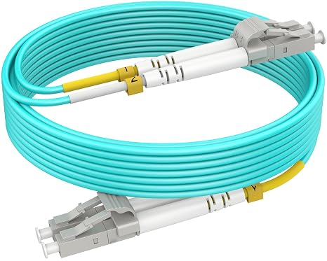 OM4 LC LC Fiber Patch Cables MMF Multimode 0.66ft/0.2m