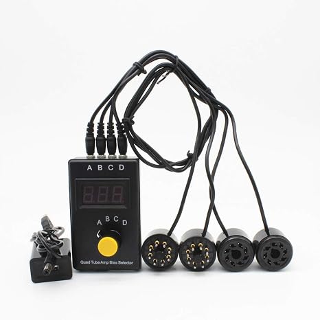 T1 DIY Vacuum Tube Tester Octal 8pin Quad Bias Current Probes Tester Meter for EL34 KT88 6L6 6CA7 6V6 5881 6550 KT66 KT100 KT120 Vacuum Tube Amp Amplifier Cathode Current