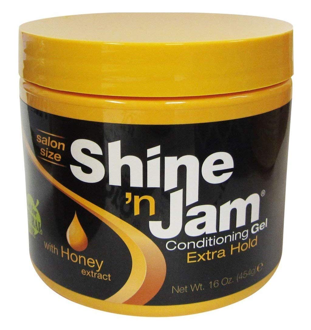Shine N Jam Conditioning Gel Extra Hold 16 Ounce Jar 473ml 2 Pack