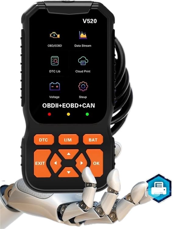 OBD2 Scanner Car Code Reader Support Voltage Test and Play Fixd CAN Diagnostic Scan Tool Read and Clear Engine Error