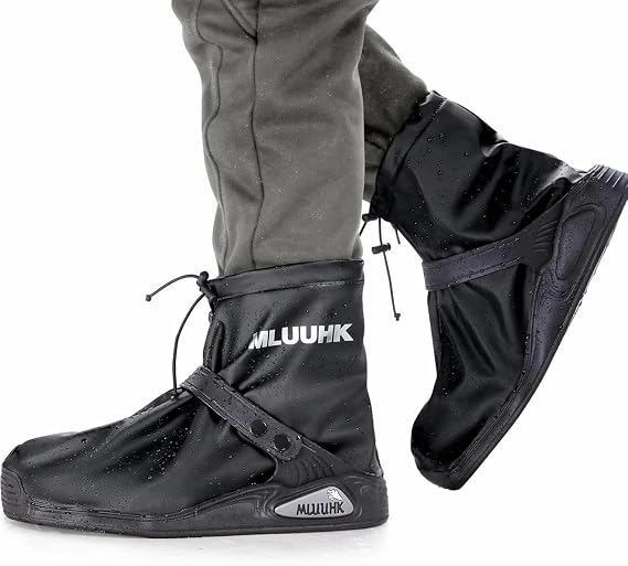 Waterproof Boot Covers, Reusable Rain Shoe Covers Non-Slip Waterproof Shoes Boots for Outdoor Cycling Camping Fishing Travel