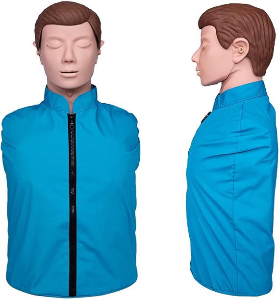 Training Manikin,Cardiopulmonary Resuscitation Simulator CPR Training Manikin,Professional Adult Training Manikin, Full Body CPR First Aid Training Manikin for Educational Teaching Research