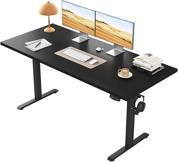 Klicelor Electric Standing Desk, 2 Memory Buttons for stand & sit, 100x60