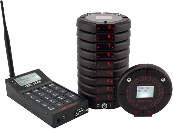 Retekess TD159 Buzzers for Restaurants, Beeper System, 10 Coaster Pagers