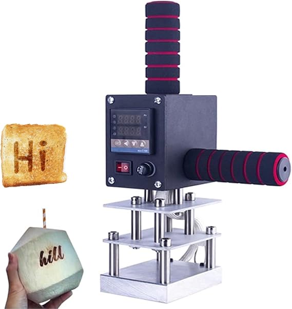 Handheld Portable Hot Stamping Branding, Machine Heat Press Digital Leather Tool, 0~400℃ Temperature Control, for Baking - DIY Gift with Logo Engraving for Craftsmen & Hobbyists Hands 10 * 13cm