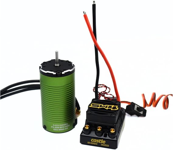 Castle Creations Sidewinder 4 Sensorless ESC & 1415 2400KV Brushless Motor