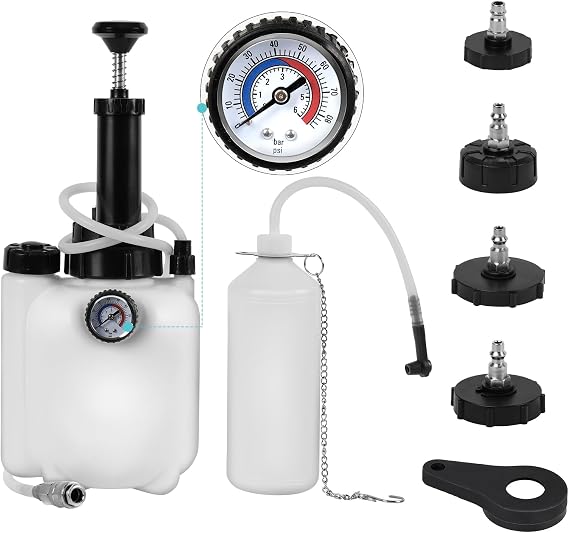 3L Power Brake Pressure Bleeder Kit, Manual Brake Bleeder Fluid Pump Tool