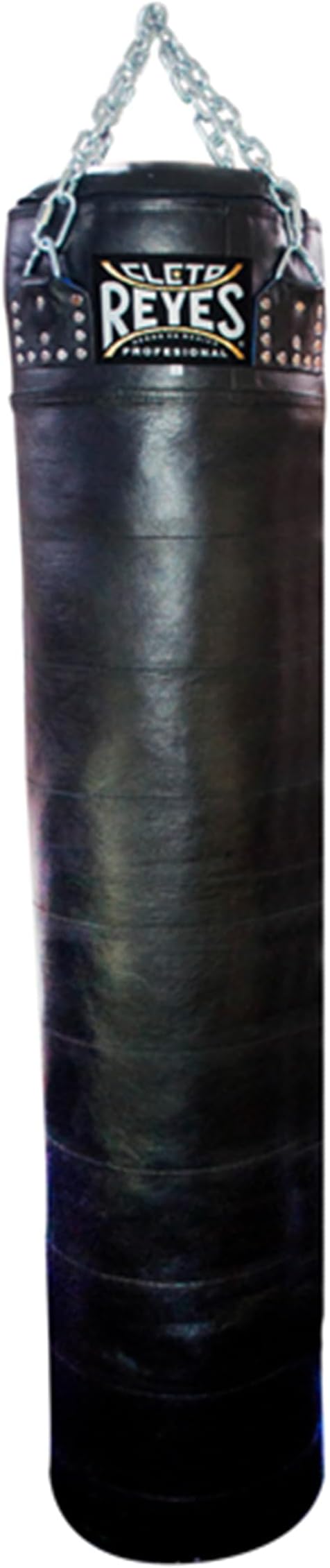 CLETO REYES Heavy Punching Bag for Adults Boxing Training Equipment, MMA, Kickboxing, Muay Thai, Cowhide Leather, Black