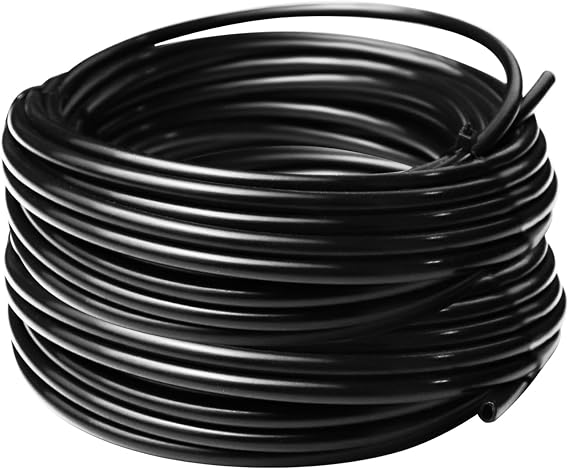 30M/100FT Micro Irrigation Tube,I.D 4mm/O.D 7mm Black Supply Pipe，Drip Irrigation Line, Watering Tubing Hose for Garden Irrigation System