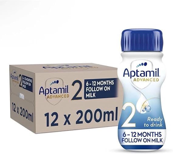 Aptamil Advanced 2 Follow On Baby Milk Ready to Use Liquid Formula 6-12 Mo