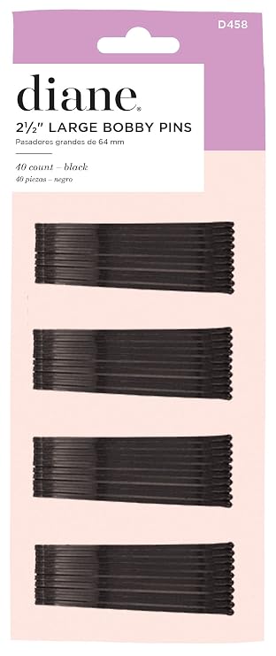 Diane Jumbo Bob Pins, Black, 40/card