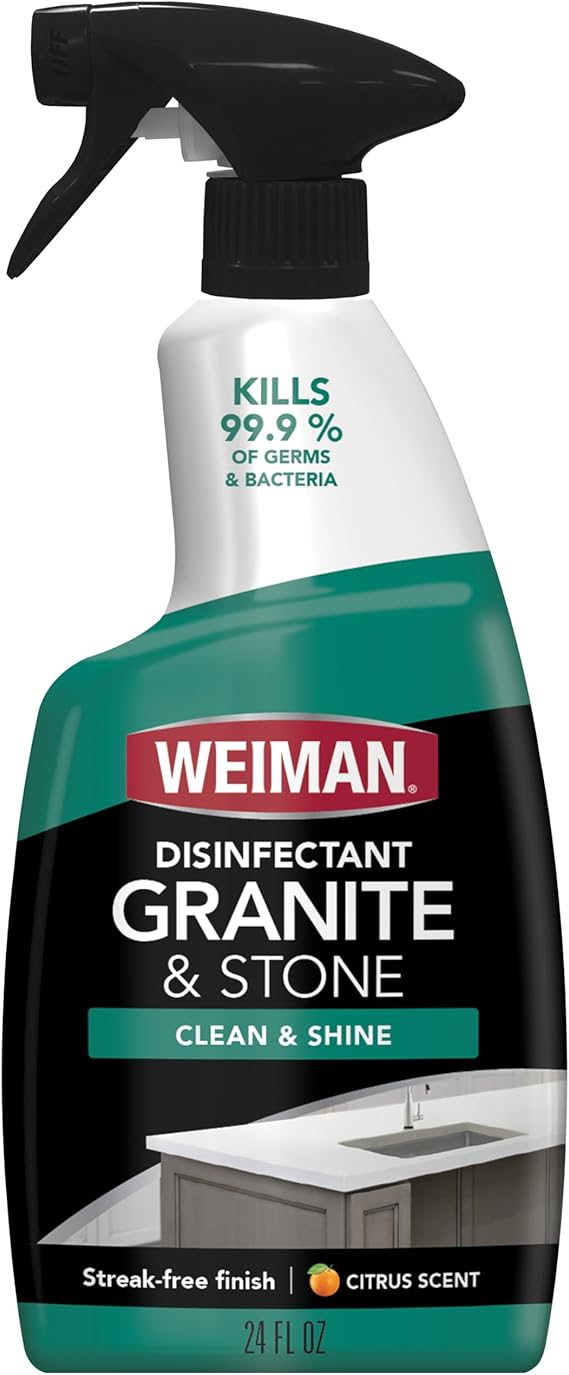 Weiman Disinfectant Granite & Stone Daily Clean & Shine, 24 Oz