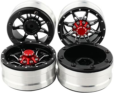 1.9 inch Metal Beadlock Wheel Rims Hubs for Axial SCX10 I II III 90046 SCX10 PRO Capra TRX4 RC4WD D90 110 RC Rock Crawler Upgrade Part