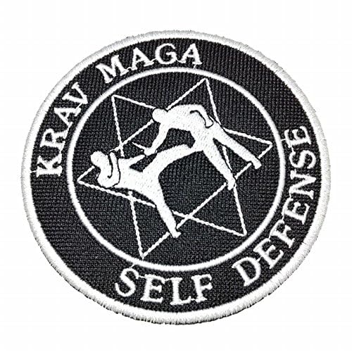 ATM202T Krav MAGA Embroidered Patch Iron or Sew Kimono 3.74 3.74 in