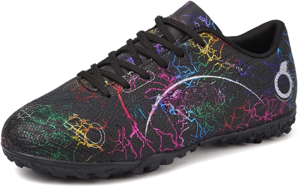 Kids Soccer Shoes Boys Girls Football Trainning Shoes Youth Firm Ground Athletic Turf Shoes Outdoor Professional Soccer Shoes Sneakers