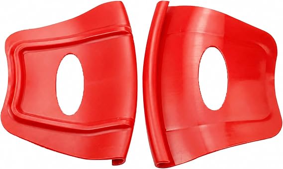 2Pcs Rim Shields Guards, Wheel and Tire Tool,Wheel Rim Protector (Red)