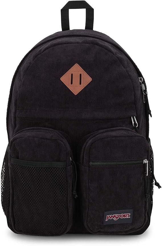 JanSport Grandby Remix Backpack, Black Corduroy, One Size, Grandby Remix Backpack