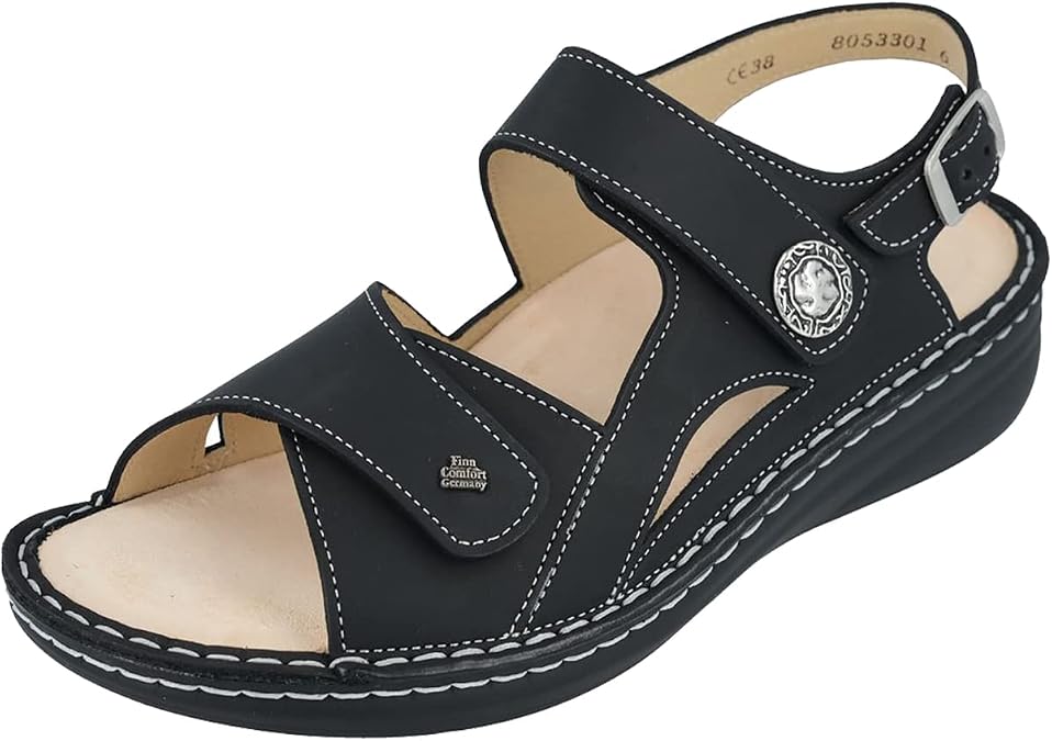 Finn Comfort Barbuda Black Sirio EU 39 (US Women's 8.5-9) Medium