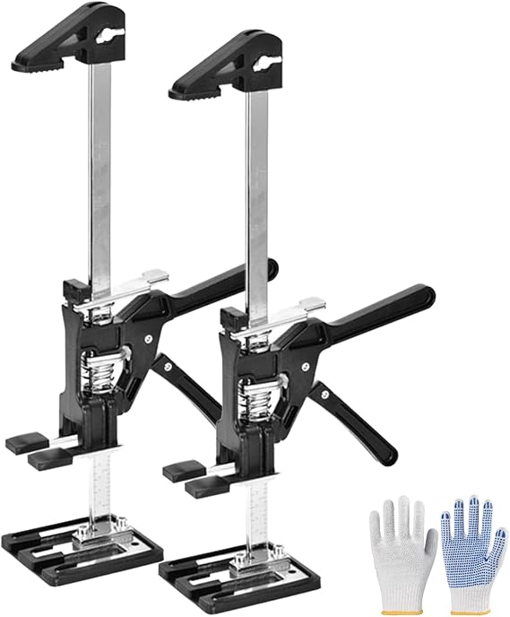 2 PCS Labor Saving Arm Jack, Updated Multi-Function Hand Lifting Tool Jack | Height Adjustment Lifting Device for Installing Cabinets,Flooring&Windows, Best Gifts for Father Husband Men