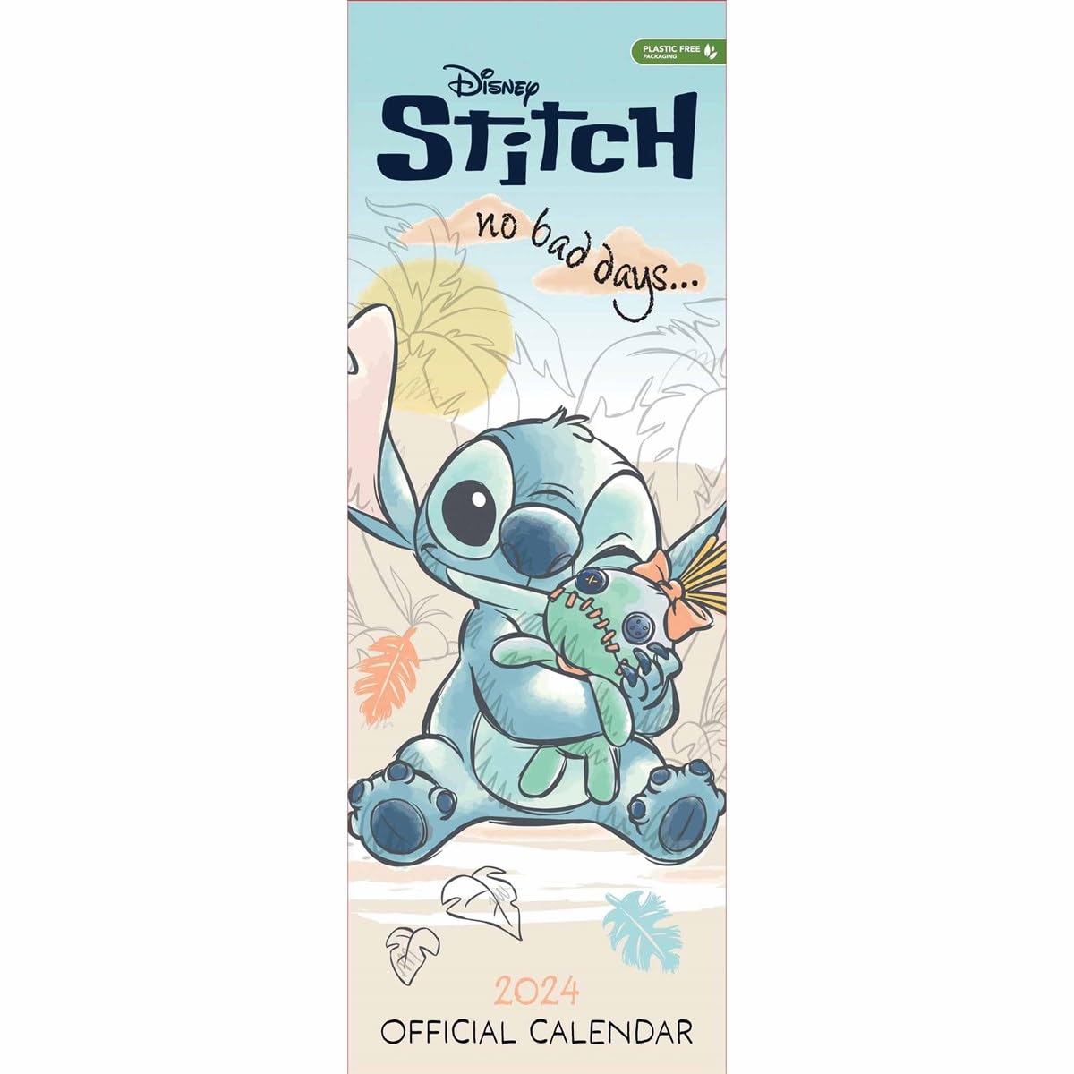Lilo and Stitch 2024 Calendar, Slim Wall Calendar, Hangable, Official Product Calendar – Wall Calendar, 4 Sept. 2023