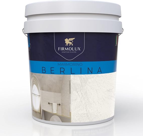 Marmorino Berlina Authentic Venetian Plaster | Smooth Plaster | Made in Italy from Lime & Marbles | Light Colors (4) | Color: SW7008 Alabaster