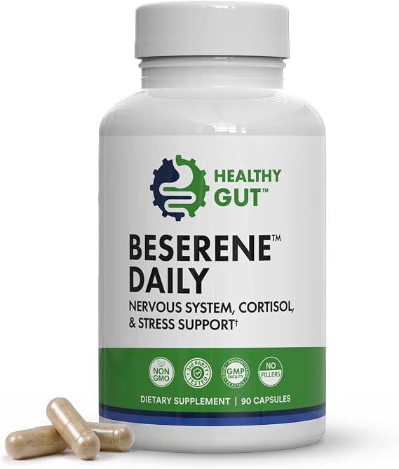 Healthy Gut BeSerene Daily | Calm & Nervous System Support | 30 Servings