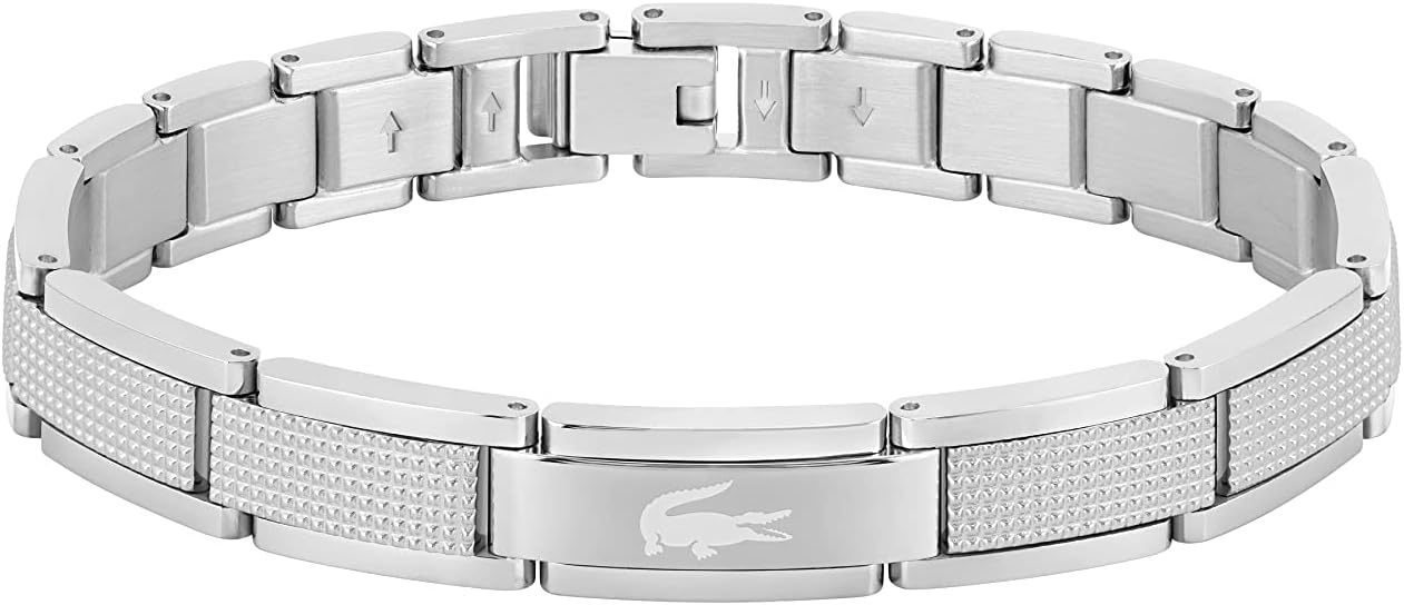 Lacoste Stencil Collection Men's Stainless Steel Bracelet
