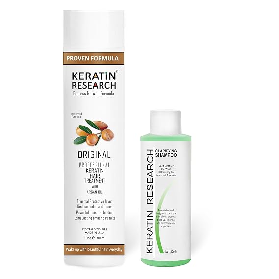 Premium Advanced Brazilian Keratin Hair Treatment Straightening Complex Blowout Keratin Professional Salon Results at home for Months Keratina Brasilera Tratamiento (10oz +4oz)