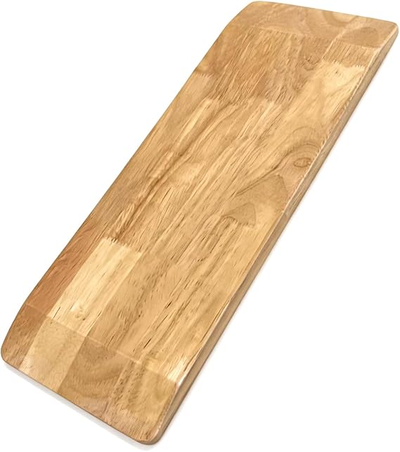 Blue Jay Rubberwood Transfer Board for Wheelchair - 8" x 24" Heavy Duty Solid Surface Slide Board for Patient Transfers - Tapered Ends, Smooth Finish - Mobility Aid for Bed, Car, Chair