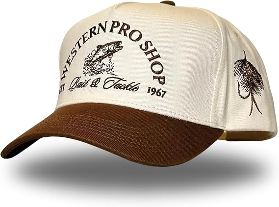 Vintage Western Trucker Hat | Men & Women | Country Cute Caps for Cowgirls Cowboys | Camo Denim Embroidered Cotton | Snapback
