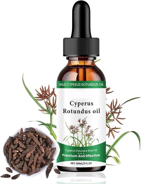 Cyperus Rotundus Oil 60ml Cypress Oil for Hair Removal,100% Natural Organic Cyperus Rotundus Oil Skin Care,Cyprus Oil,Hydration,Smooth Skin and Hair Removal for All Skin Types