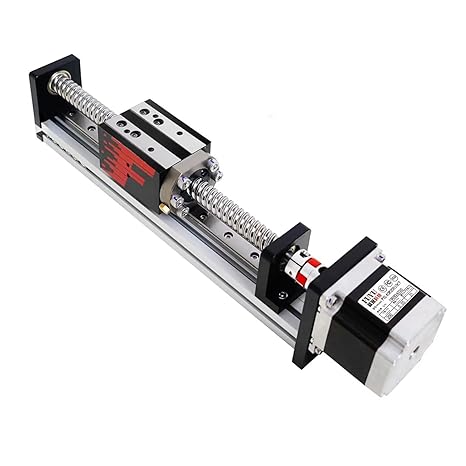 FUYU FSL40 Linear Guide Version 2.0 Table Ball Screw Motion CNC Linear Guide Stage Actuator Motorized Nema 23 Stepper Motor[50mm Stroke Work Size]