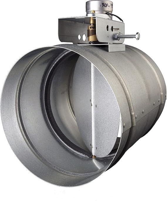 Broan MD10TU Motorized Universal Make-Up Air Damper with Pressure Sensor Kit, 10"