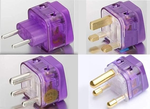 NEW! 4 Pieces AFRICA TRAVEL ADAPTER Pack for ALL countries in AFRICA; SOUTH AFRICA EGYPT MOROCCO TUNISIA KENYA NIGERIA TANZANIA BOTSWANA ZAMBIA NAMIBIA MOZAMBIQUE ZIMBABWE UGANDA RWANDA GHANA