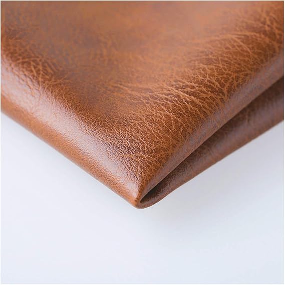Synthetic Leather Fabric 140x100cm Antique Style Faux Leather Fabric for Arts and Crafts, Motorcycle Seat, Motorcycle Seat Repair, Upholstery, Leather Goods Making, DIY Sewing Color: 5 brown