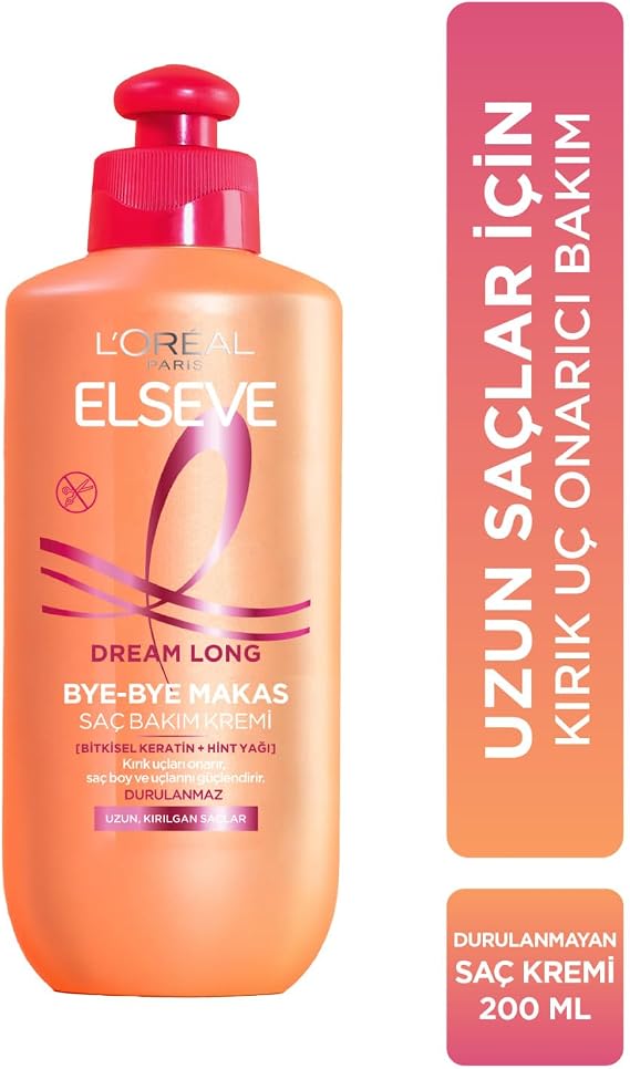 L'Oreal Paris Elseve Dream Long Bye-Bye Makas Saç Bakım Kremi 200 ml