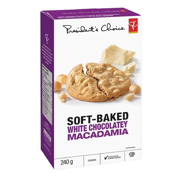 President's Choice White Chocolate MACADAMIA NUT Cookies IMPORTED FROM CANADA