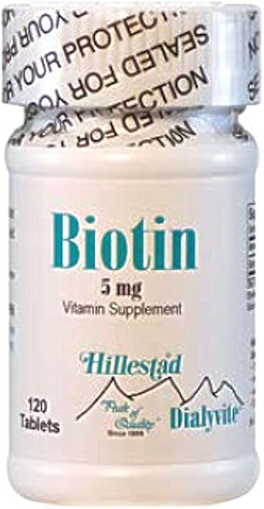 Dialyvite - Biotin 5 mg Vitamin Supplement - 120 Tablets