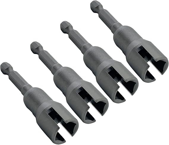 Butterfly Bolt Socket Wrenches 1/4" Shank PowerWing Nut Driver Slot Wing Drill Bit for Panel Screws PowerWing Nut Driver