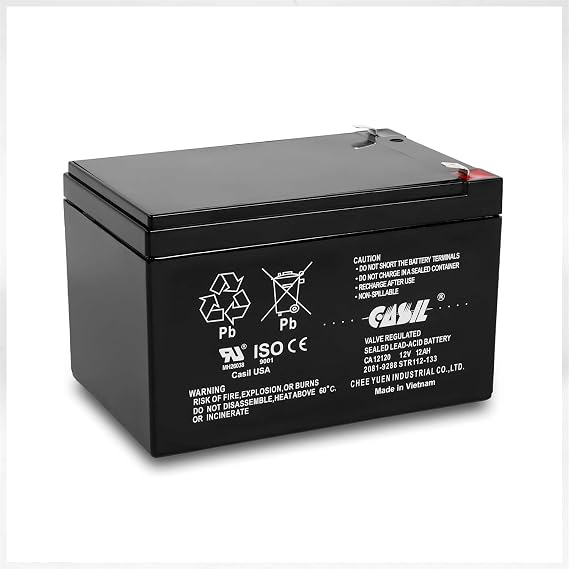 Casil UltraTech UT12120 12v 12ah IM-12120 Sealed Lead Acid Rechargeable AGM Replacement Battery CA12120 12v 12ah