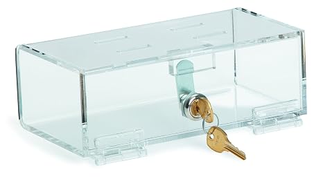 Acrylic Refrigerator Lock Box (2.75"H X 8.25"W X 4.5"D)