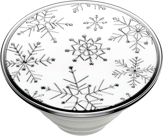 PopSockets PopTop (Top only. Base Sold Separately) Swappable Top for PopSockets Phone Grip Base, Enamel PopTop - Enamel That's Snow Metal