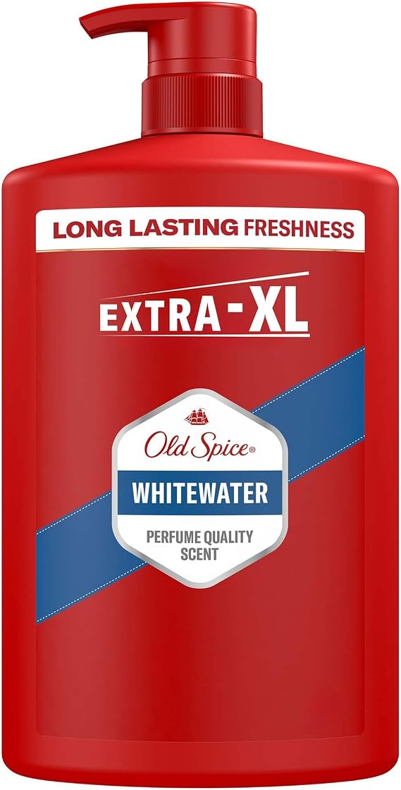 Old Spice Whitewater Erkekler İçin Duş Jeli ve Şampuan 1000 ml Ekstra-XL