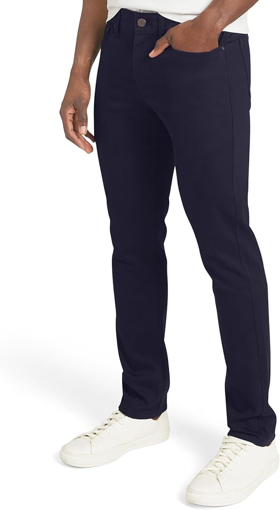 Izod Men's Liberty Flex 5 Pocket Slim Fit Stretch Waist Knit Denim Pants