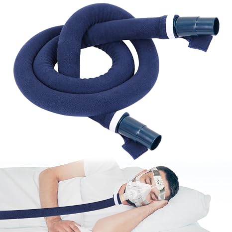 Cpap Tube Covers 6FT CPAP Hose Cover Universal CPAP Mask Hose Protector CPAP Supplies Insulator with Zipper Soft Fleece Tubing Wrap Compatible with All Tubing