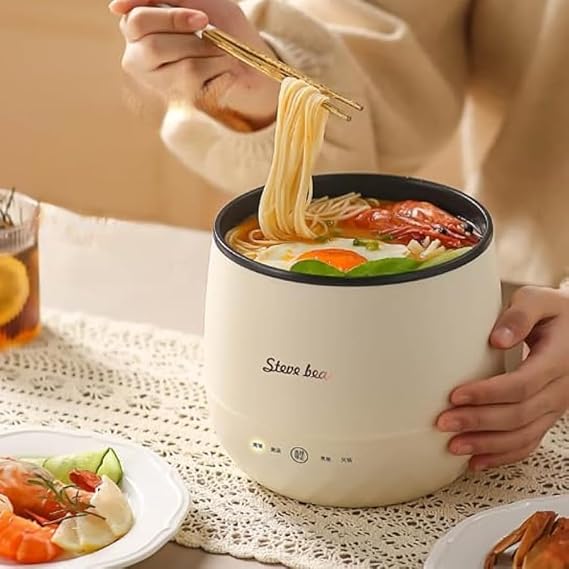 Mini Rice Cooker for Living Alone, Small Electric, Convenient Handle, 1.8 L 350 W, Stylish, Easy, Compact, Rice Cooker, 4 Convenient Modes Cook Rice, Soup, Hot Pot, Porch, Stylish,