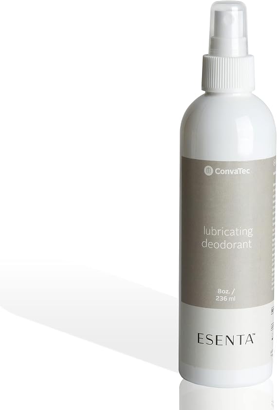 ConvaTec ESENTA Ostomy Lubricating Deodorant Spray, Prevents Odor and Buildup, Made with Natural Essential Oils, 8 fl Ounces (Pack of 1)