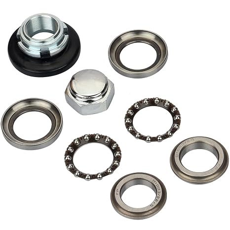 Steering Fork Bearing Set, Steering Rod Taper Bearings Kit Aftermarket Replacement Parts Fit for Honda CRF XR50 Z50 Z50R Z50J CT70 CT90 Mini Trail Pit Bike Motorcycle Accessories